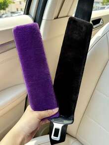 1PC Long Plush Car Seat Belt Shoulder Pad, Soft Skin-Friendly Shoulder Cover - Shoulder Pads - View 4
