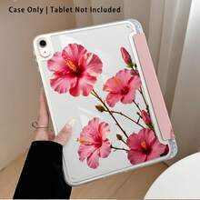 Leopard And Lily Pattern Painted Effect Tablet Protective Case With Stand, Compatible With Honor 8/9/10/X8/X8A/X9/X8Pro/X9Pro, MatePad SE 11"/MatePad 11"/11.5", MatePad Pro, Apple 10th/11th Gen 2025 (A16), Galaxy Tab A7/A9 And Other Popular Models - Style 26 - View 4