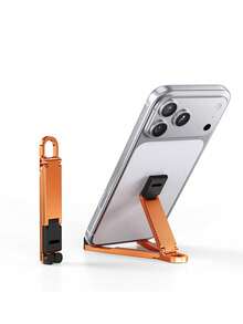1pc Foldable Mini Keychain Phone Stand, Portable Travel Support Bracket, Hands-Free Holder, Suitable For Watching Movies, Video Calls, Long-Distance Travel, Home Office And Outdoor Travel Digital Accessory - Multicolor - View 13