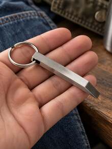 Customize 1pc Personalized Metal Keychain Bottle Opener, Mini Pry Bar Keyring Tool, Pockets For Men, Fathers, And Friends To Carry Daily (EDC) Gifts - Multicolor - View 5