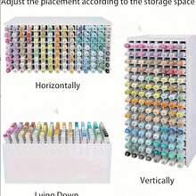 New Children's Colorful Pen Storage Box Desktop Pen Holder Storage Rack Slanted Multi-Function Marker Holder - A - View 1