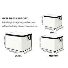 1pc Fun Socks Storage Box, Foldable Soft Fabric With Zipper, Multiple Patterns And Sizes Available, Multi-Functional Storage Bag, Suitable For Storing Clothes, Towels And Bedding - Sock Organizer - View 6