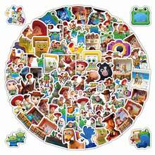 1set/102pcs Fun Sticker Pack With Many Movie Characters. Easy Peel, No Residue. Perfect For Skateboards, Laptops, Helmets, Kids Crafts And Gift Wrapping.(Stochastic Style) - Multicolor - View 1
