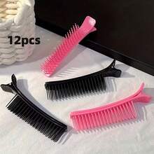 6/2/1pc Multi-Function Hair Dyeing & Perming Sectioning Clips With Comb Teeth, Styling Bangs Clips, Professional Salon Assistant Hair Clips, Non-Slip & Secure, Suitable For Hair Dyeing & Perming - Multicolor - View 11