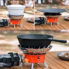 Portable Folding Camping Stove Fireproof - A - View 7