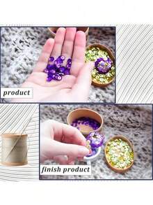 10,000+ Pcs 5mm Rainbow Round Loose Sequins | Mixed Color Embroidery Sequins With Holes | Perfect For Sewing, Slime, Wedding, Christmas DIY Crafts And Sequin Decoration - 24-compartment 5mm Resin Sequins - View 6