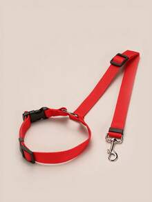 Modern Polyester Adjustable Pet Car Restraint Leash With Headrest Strap And Metal Swivel Clip, Vehicle Tether For Dogs And Cats, Suitable For Backseat Riding, Driving, Walking, Camping, Road Trips, Thanksgiving, Christmas, Autumn/Winter Travel Accessory - Multicolor - View 12