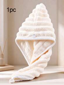 1pc Microfiber Hair Drying Cap, Soft Absorbent Hair Towel Wrap, Suitable For Curly, Wavy And Long Hair, For Face Washing, Skincare, Makeup, Bathroom Accessory, Christmas Gift - Multicolor - View 11