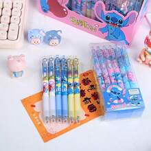 Hasbro Bộ 12 bút gel trung tính Stitch, Winnie The Pooh, Gấu Dâu phong cách ngẫu nhiên, bút gel dập nổi may vá dễ thương 0.5mm mực đen, bút ký văn phòng, văn phòng phẩm viết, quà tặng tiệc, Stitch, Dâu, nhãn nháp động, giá tĩnh, bộ sắp xếp tĩnh, nhãn dán thủ công, vật liệu scrapbook, nhãn dán tùy chỉnh, bút highlight, bút bi đẹp, máy dán nhãn, đồ dùng học tập, tệp, quà sinh nhật, sổ tay, con dấu (màu/kiểu ngẫu nhiên) - Nhiều màu - Xem 10
