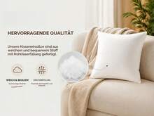 2 Pack Pillow Inserts 45 X 45 Cm White, Micro‑Fibre Polyester Square Cushion Inner Pads, Decorative Throw Pillow Stuffer For Sofa & Bed - White - View 3