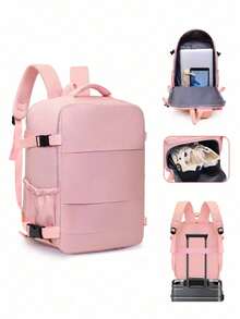Large Capacity Travel Backpack, Multi-Functional Carry-On Luggage Bag, Lightweight Casual Daily Use Bag, Suitable For Travel And Business Trips - Multicolor - View 5