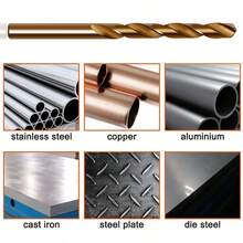 15pcs M35 Cobalt Straight Shank Twist Drill Bit Set 1.5-10mm High Speed Fully Ground Hole Opening Tool Set - 15 Pieces - View 4