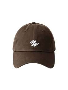 Big Head Big Size Baseball Cap, M Letter Embroidered Curved Brim Dad Hat, Casual Soft Cotton Adjustable Sports Sun Hat, Women's - Multicolor - View 10