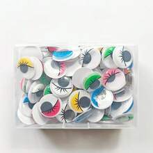 108Pcs Black Wiggle Eyes, Self-Adhesive Mixed With Storage Box, Easy To Peel And Stick, DIY Crafts And Decoration Project Supplies - 108 Assorted Colors - View 8