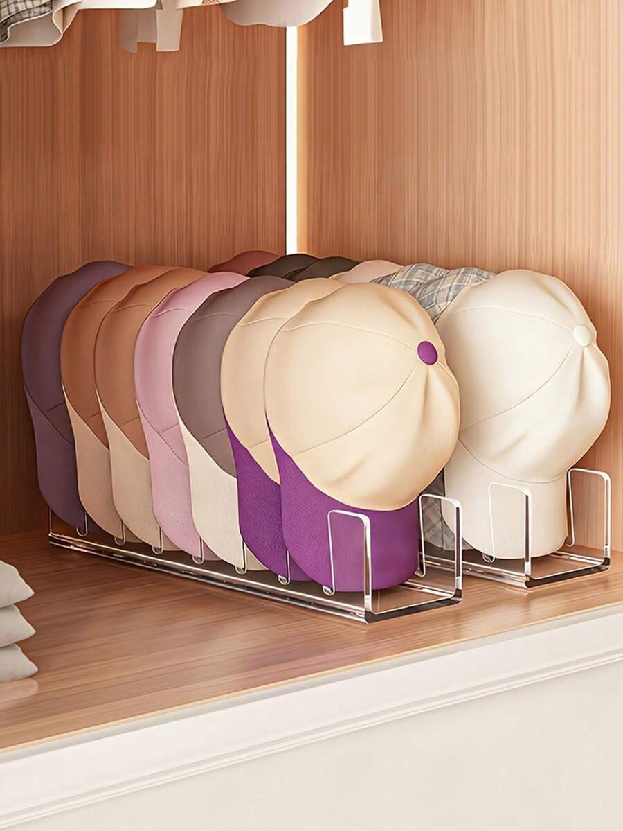 Hat Storage Rack, Hat Display Stand, Desktop Storage, Bedroom Storage, Can Hold Up To Seven Hats, Organizes Baseball Caps And Snapbacks, Wardrobe Hat Organizer, Suitable For Bedroom, Wardrobe, Vanity, Office, And Entryway, Wardrobe Storage