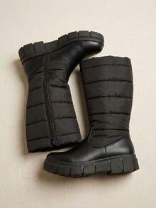 Women Mid-Calf Boots - Black - View 3