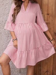 Maternity Dresses - Brown - View 5