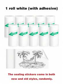 10 Rolls/5 Rolls/1 Roll Mini Printer Thermal Paper, Label Stickers, Colorful Self-Adhesive Thermal Printing Paper, Inkless Printing, Suitable For Photo And Image Printing - A - View 12