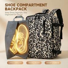 Myco 40x30x20cm Backpack, Combination Lock Travel Backpack, Anti-Theft Laptop Backpack With USB Charging Port And Independent Shoe Compartment, 180-Degree Opening Design, Flight Compliant, With Trolley Sleeve, Suitable For Business Travel, Commuting, Fitness, Outdoor Use - Multicolor - View 11