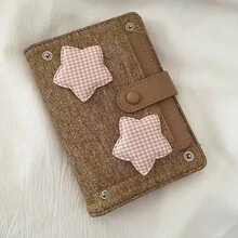 Cute Star Passport Holder And Mini Tri-Fold Card Wallet Set, PU Leather Travel Document Organizer With Card Slots, Women's Style - Multicolor - View 20