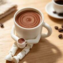 3D Printed Movable Coffee Cup Decoration, Cute Brown Coffee Bean Mini Model Ornament, Suitable For Cafe, Living Room, Bedroom, Study, Bar Counter, Home Decor, Creating Relaxing Atmosphere, Applicable To All Scenes, Perfect Gift Choice For Coffee Lovers - A - View 13
