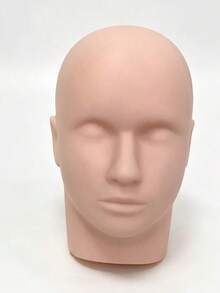 1pc Eyelash Extension Training Mannequin Head - Eyelash Extension Practice Model - Beauty Massage Training Head - Makeup Eyebrow Microblading Dummy Head - Soft Silicone Material - Eyelash Extension Tools - Multicolor - View 21