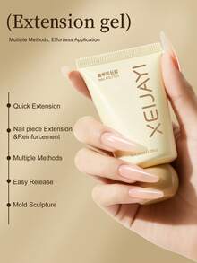 1pc 30ml Nail Extension Gel, Nail Crystal Extension Agent, Nail Art Gel, Makes Nails Longer - Multicolor - View 8