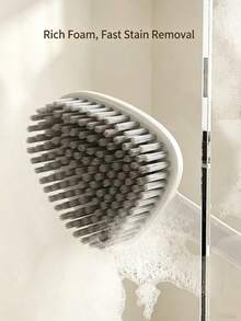 1pc Household Bathroom Cleaning Brush, Multi-Functional Gap & Corner Brush For Bathroom Walls, Floor Crevices And Shoes - Multicolor - View 5