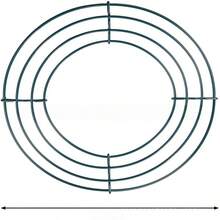 Marco de corona de alambre de metal, utilizado para hacer la base de la corona, forma redonda adecuada para colgar flores, boda, decoración de primavera, decoración de puerta, material de manualidades DIY - 0 - Ver 15
