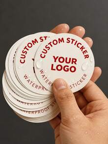 Personalized Upgrade Logo Stickers, Round Custom Label Stickers. Suitable For Various Occasions, Supports Custom Photos, Images And Labels. Custom Logo Stickers, Label Stickers - Multicolor - View 1