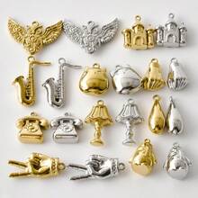 1/2Pcs High Quality 316L Stainless Steel Vacuum Plating Charms, Assorted 3D Vintage Pendant, DIY Jewelry Making Findings - Picture - View 6