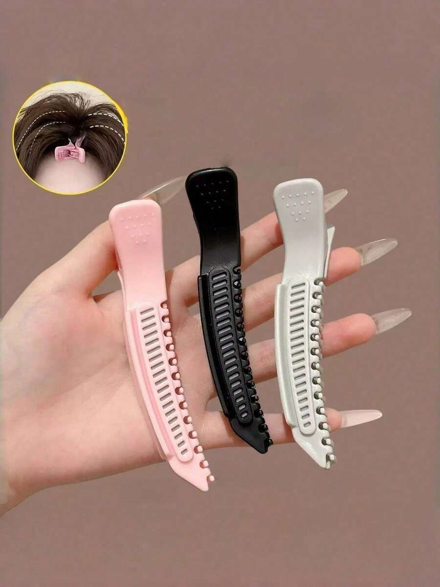 1pc Root Volumizing Clip, Invisible Plastic Styling Clip, Suitable For Bangs, Adds Volume And Height, Non-Slip Hair Styling Tool, Suitable For Normal Hair, Easy To Use For Short And Long Hair - Multicolor - View 1