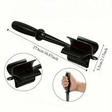 Black Heat-Resistant Nylon Handheld Meat Masher/Chopper - Non-Stick Multi-Function Tool For Ground Meat, Beef And Potato Mash Preparation - Multicolor - View 4