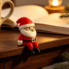 1pc Cute Eye-Catching Desktop Decor, 3D Printed Santa Claus Storage Rack Ornament, Minimalist Style Desktop Decoration, Suitable For Office Desk Decor Enthusiasts, Holiday Gift Givers, Winter Home Collectors, Santa Claus Ornament Gift - Multicolor - View 6