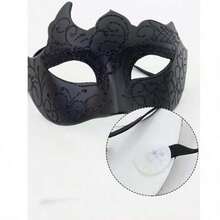 Set Topeng Setengah Wajah Halloween Pria 3 Buah dengan Dasi Kupu-kupu, Topeng Mata Pesta Malam Gaya Gentleman, Perlengkapan Kostum Liburan - MultiWarna - View 6