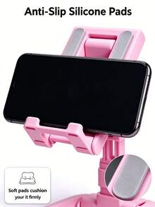 1pc Foldable Telescopic Multi-Function Desktop Phone Stand, Creative Height Adjustable Portable Holder; Suitable For Daily Use, Bedside, Online Classes, E-Commerce Photography And Desktop Storage; Stable Base, Travel Essential, Hands-Free, Comfortable Viewing - One Size - View 6