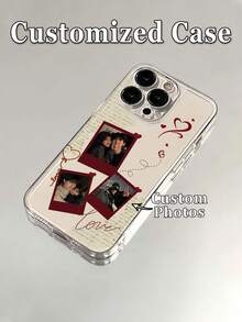 1件 DIY 3照片拼貼超薄透明 TPU 手機殼，適用於 Apple 18ProMax/Duo/17ProMax/16Pro/15/14Plus/13Pro/12ProMax/11/XsMax/8/7/6Plus，高級商務風，送給領導、朋友、父親、母親、男朋友、女朋友的最佳禮物 - 無色 - 查看 3