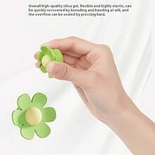 Cute Flower Silicone Sink Overflow Stopper, Random Color, 1pc/2pcs/3pcs Options, Bathroom Kitchen Basin Overflow Hole Plug, Leak-Proof Stopper - Color: Random - View 4
