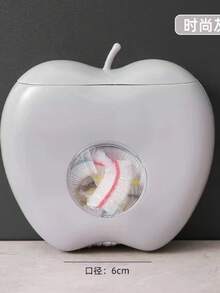 Plastic Bag Storage Rack, Apple-Shaped Bag Dispenser, Wall-Mounted Storage Box, Space-Saving Bag Organizer, Elastic Packaging Bag Storage Rack, Multi-Functional Durable Storage Rack, Suitable For Home, Office, Kitchen, Bathroom, Can Store Trash Bags, Shower Caps, Etc., Dust-Proof Box, Bathroom Storage, Kitchen Container - Multicolor - View 9