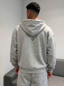 GRDR Men's Autumn/Winter Drawstring Minimalist Casual Versatile All-Match Hoodie Jacket - Light Grey - View 7
