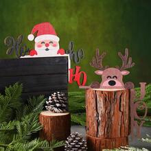 8pcs Christmas Door Top Santa Claus Reindeer Door Frame Decoration - Multicolor - View 7