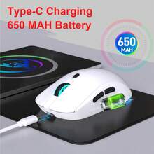 HXSJ A New USB Wireless Mouse With Colorful Lighting 2.4G Optical Technology Rechargeable Plug-And-Play Suitable For Home And Office Use - View 7