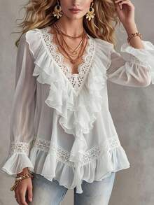 Women Tops - White - View 4