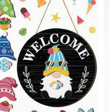 New Wooden Decorative Holiday Sign Hanging Plaque Christmas Halloween Wooden Decor - A - View 9