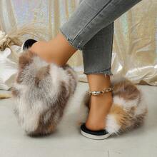 Beach Casual Plush Warm Slippers - Multicolor - View 5