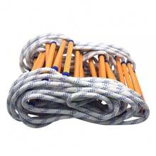 5m Emergency Fire Escape Ladder Soft Rope To Deploy W/ Hooks Portable - 26MGJ-WIN-UK-Escape Ladder-5M - View 6