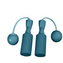 1 Pair Weighted Cordless Jump Rope, Foam Grip, Suitable For Fitness Exercise - Multicolor - View 2