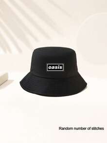 1pc/2pcs Colorful Unisex Letter Oasis Pattern Bucket Hat, Suitable For Outdoor Travel, Beach Vacation, Sun Protection, Holiday And Casual Fashion Matching, Best Holiday Gift - Multicolor 2 - View 5