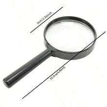 1/2pcs Portable Small Magnifying Glass, Handheld High Definition 6X Magnifier For Elderly Reading, Newspaper And Scientific Observation - Multiple Styles - View 3