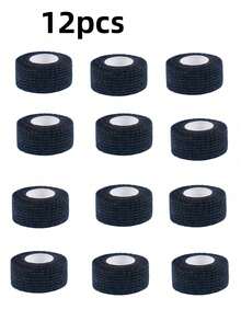 12 Rolls Elastic Self-Adhesive Sports Bandages, Finger And Ankle Support Braces, For Wrist, Waist, Knee And Elbow Protection, Suitable For Football, Basketball, Running, Fitness, Badminton, Tennis - Multicolor - View 13